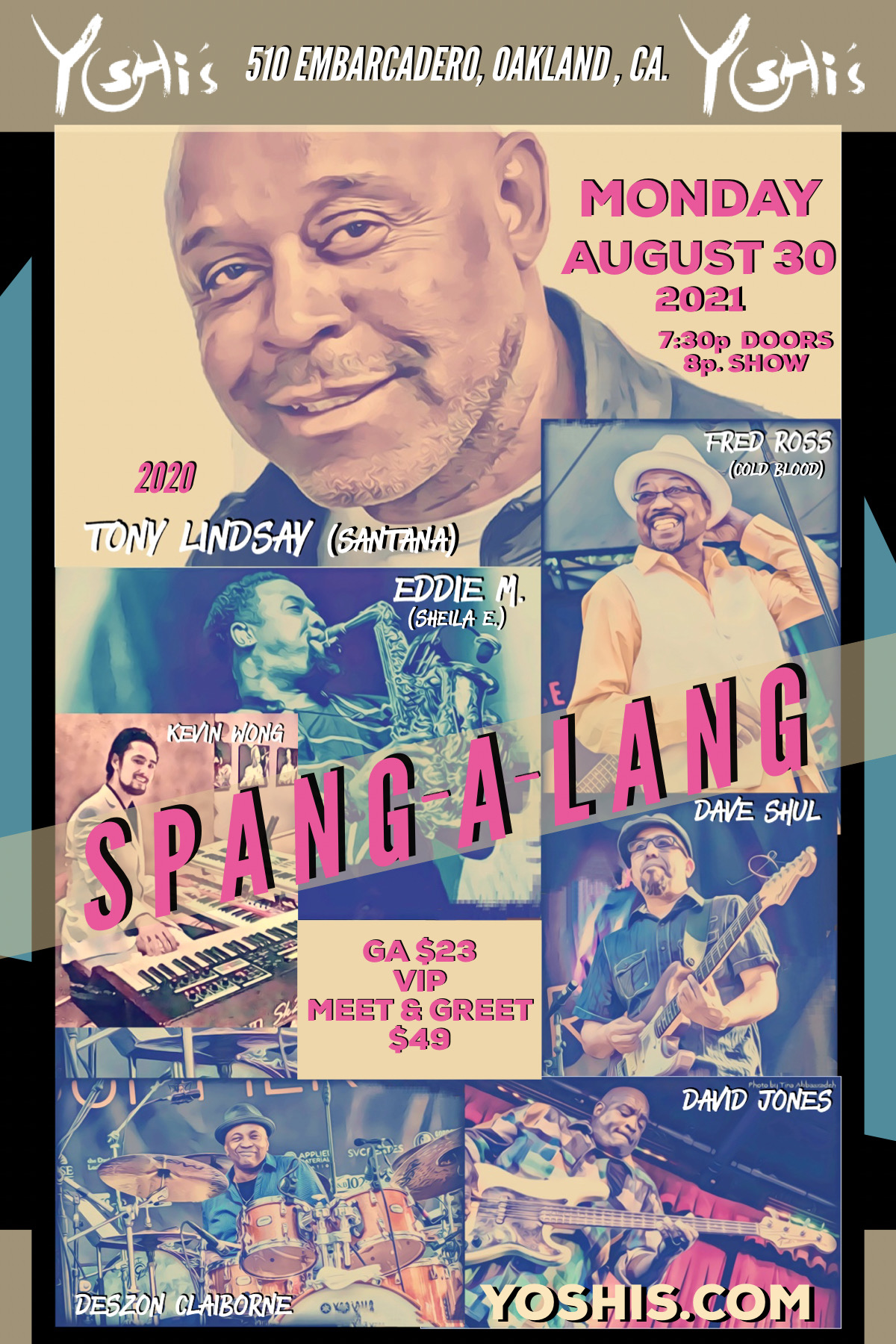 Image for SPANGALANG FEAT. TONY LINDSAY, EDDIE MINIFIELD, FRED ROSS, & MORE