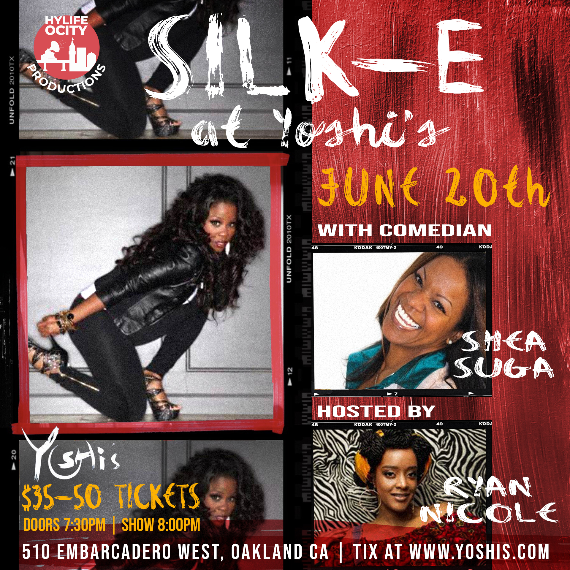 Image for SILK-E WITH SPECIAL GUEST SHEA SUGA, HOSTED BY RYAN NICOLE